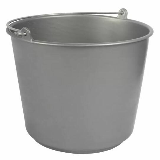 Bouwemmer grijs 12 liter 