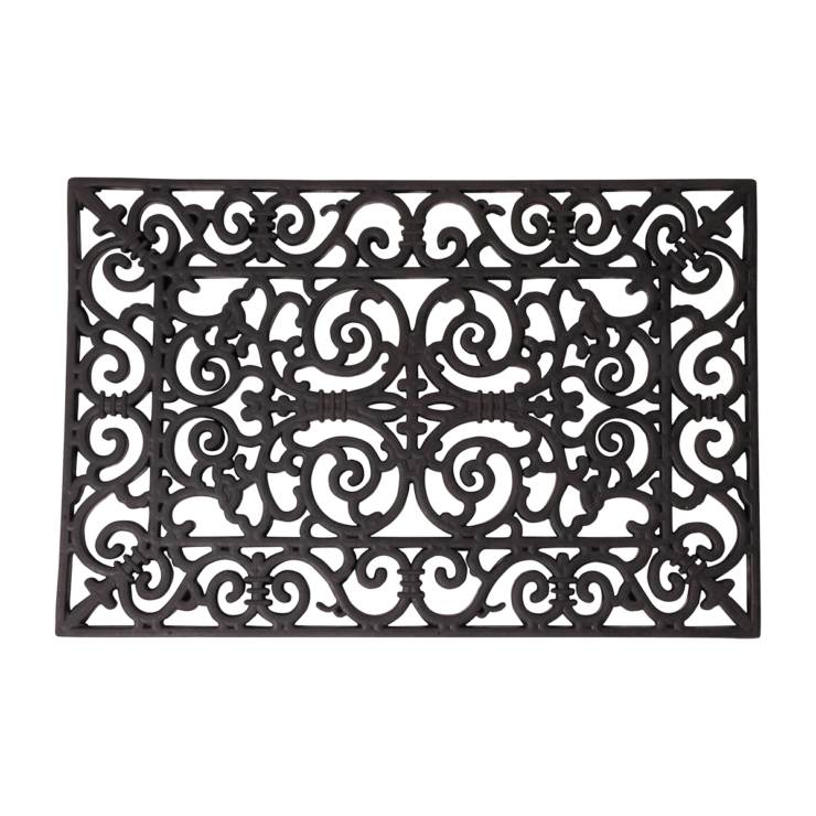 Deurmat rubber rechthoekig S