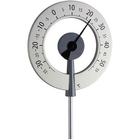 TuinThermometer Lollipop antraciet
