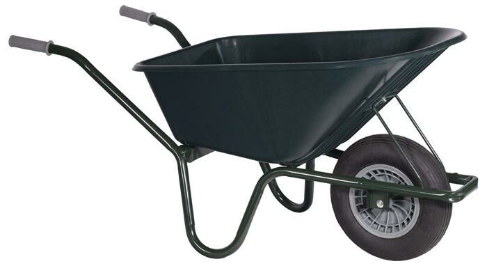 Tuin kruiwagen Basic PP 100 L gecoat fra