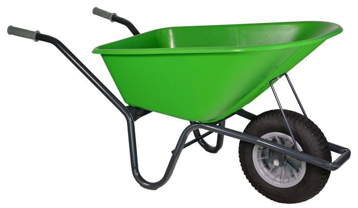 Tuin kruiwagen gecoat frame 100 L limegr