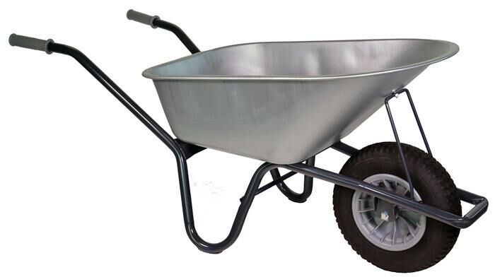 Klus kruiwagen gecoat frame 85 L verzink