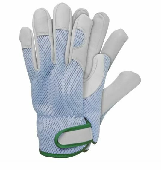 Werkhandschoenen geitenleer blauw maat XL