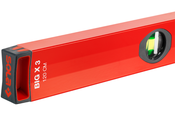 Alu-waterpas X-profiel BigX 3 120cm