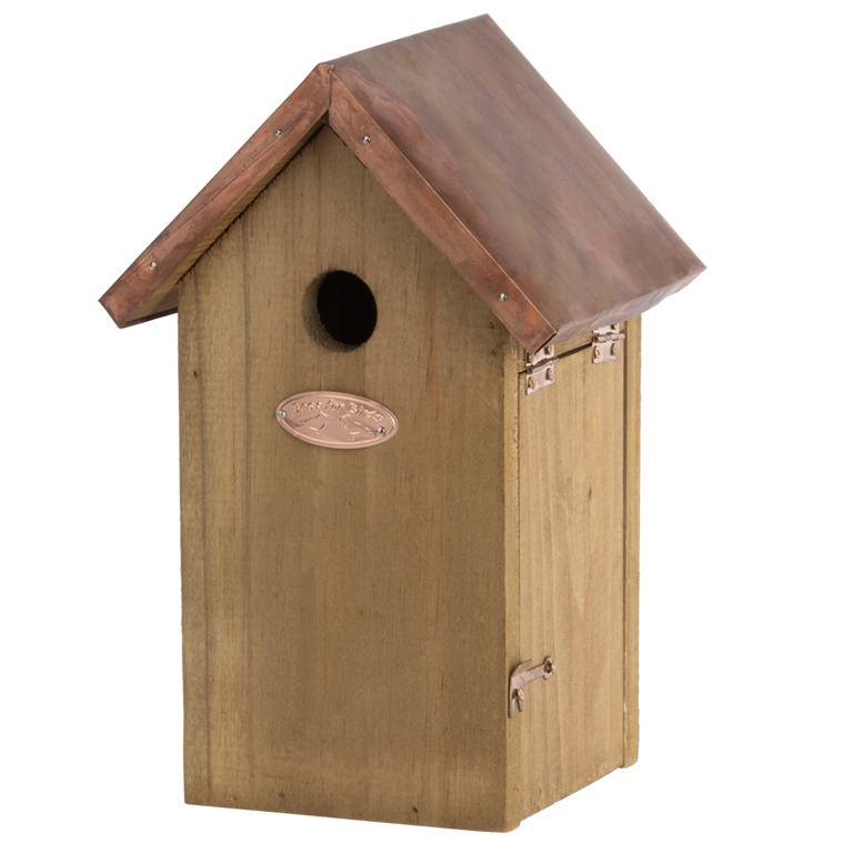 Nestkast pimpelmees koperen dak