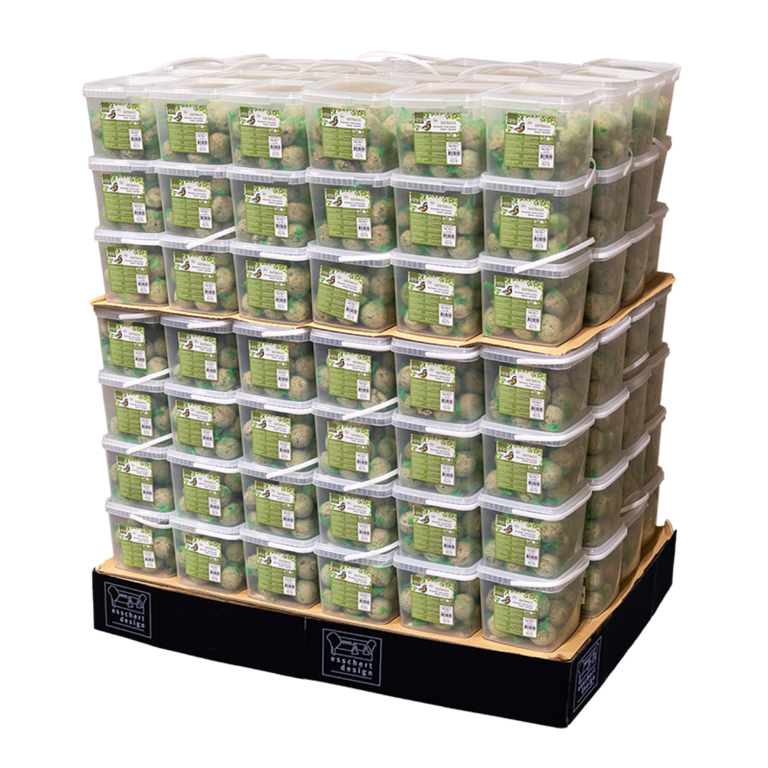 Vetbollen met net 20stk in emmer