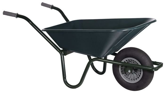 Tuin kruiwagen Basic PP 80 L gecoat fram