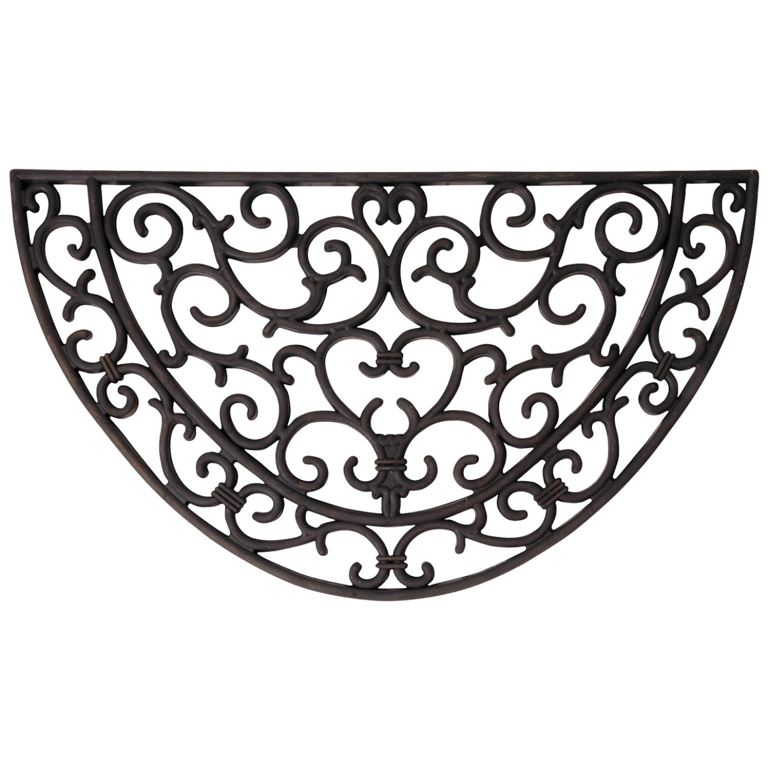 Deurmat rubber halfrond