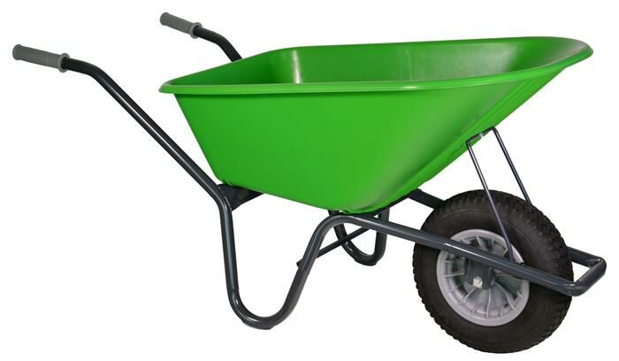 Tuin kruiwagen gecoat frame 100 L limegr