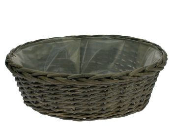 BOWL PLANTER WILLOW GREY D37H12CM