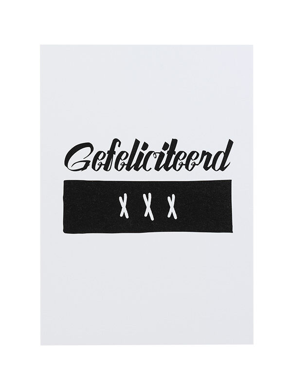 Ansichtkaart Gefeliciteerd XXX