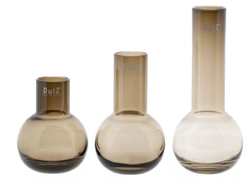 Vaas Masa - H25 D11 cm - Smoky brown