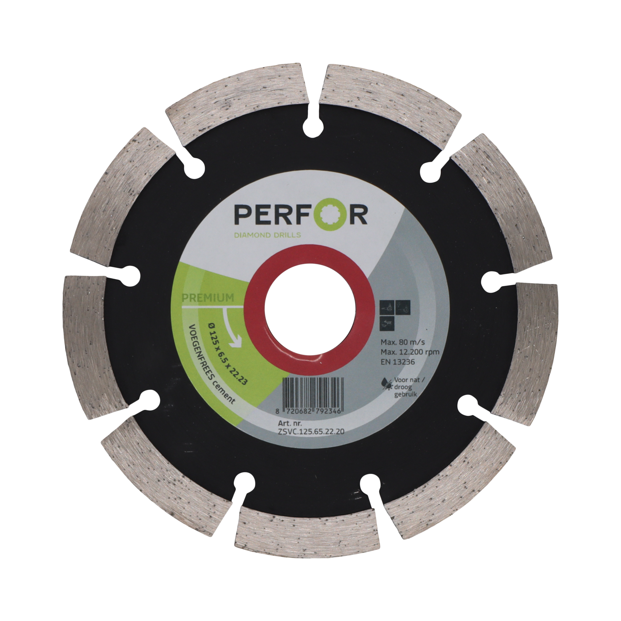 Cementvoeg, Ø125, asgat 22,23