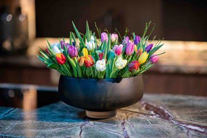 BOWL RIEKY - H17 D34 cm - TOPAZ MAT