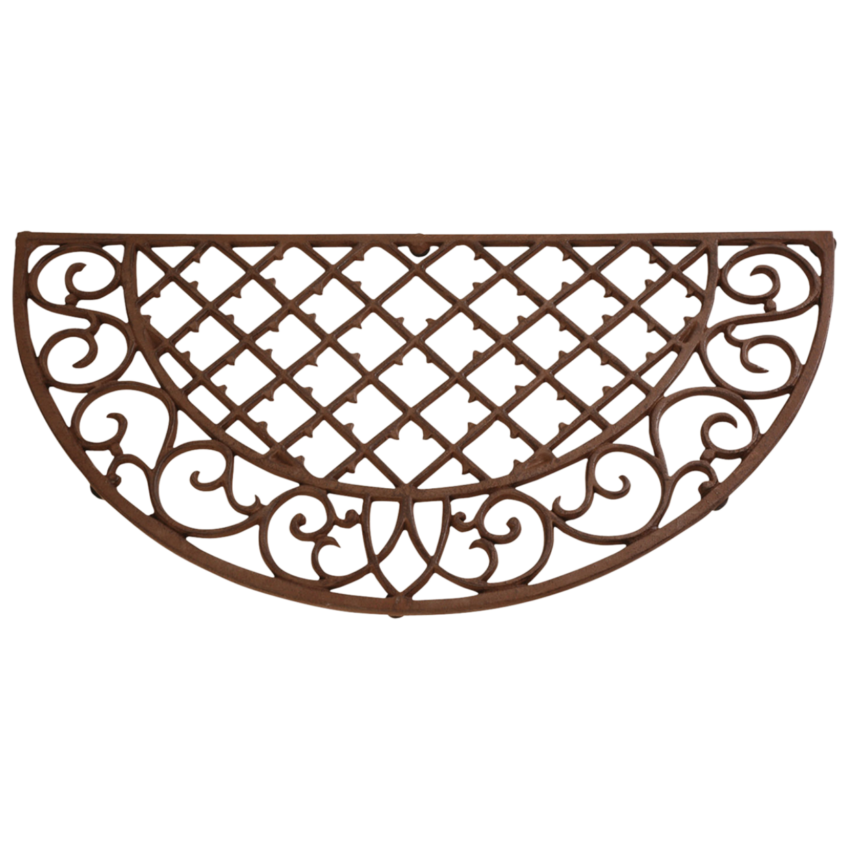 Deurmat gietijzer ruit halfrond