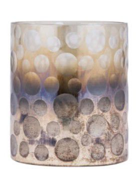 Bridgid Brown ombre round glass - S