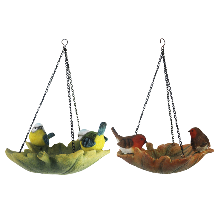 Bladvormig hangend vogelbad