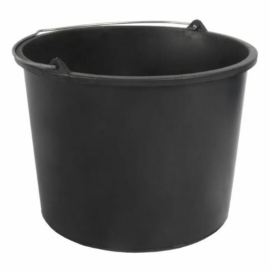 Bouwemmer eco zwart 12 liter