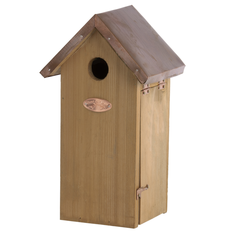 Nestkast koolmees koperen dak