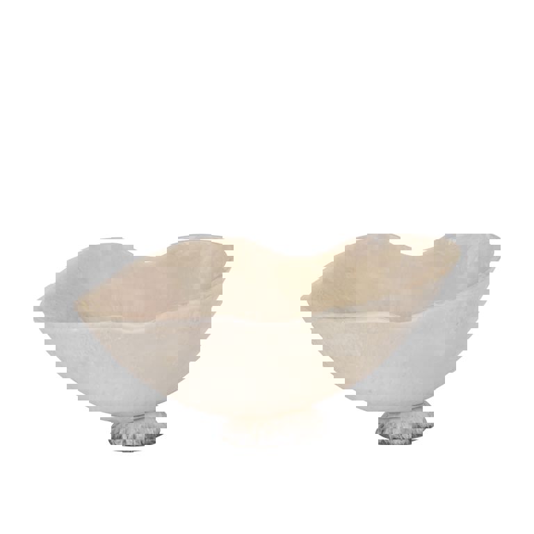 Cayley White poly organic shaped - small