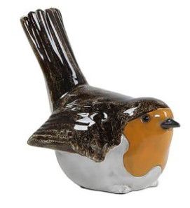 Bird, mocca/with/orange