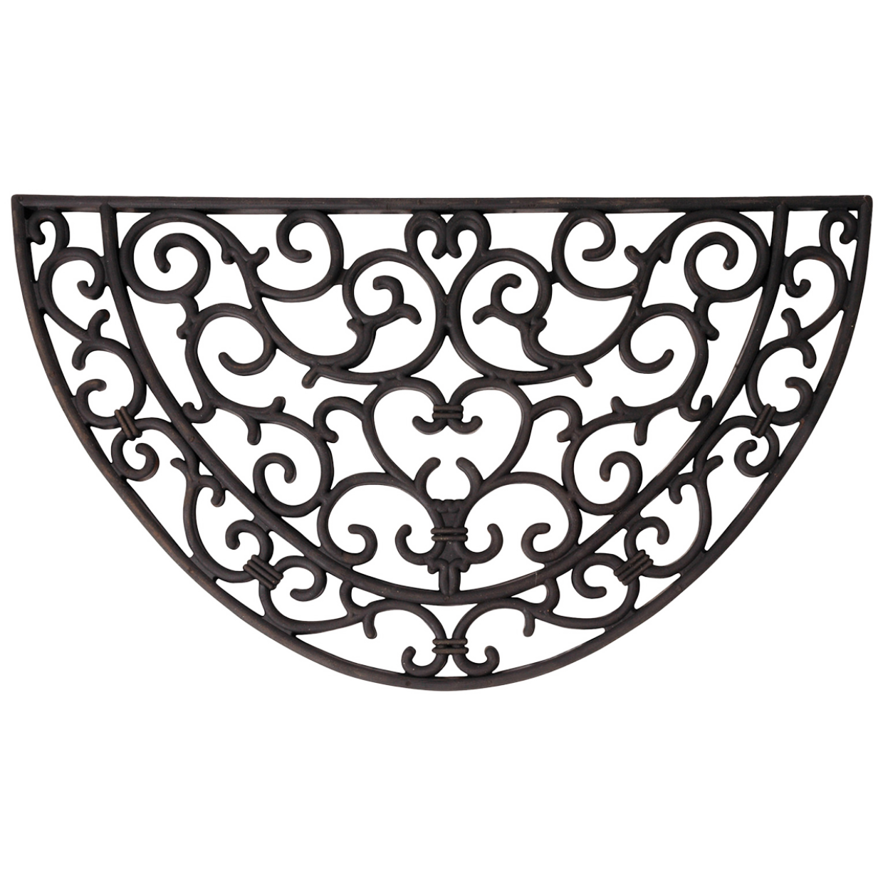 Deurmat rubber halfrond