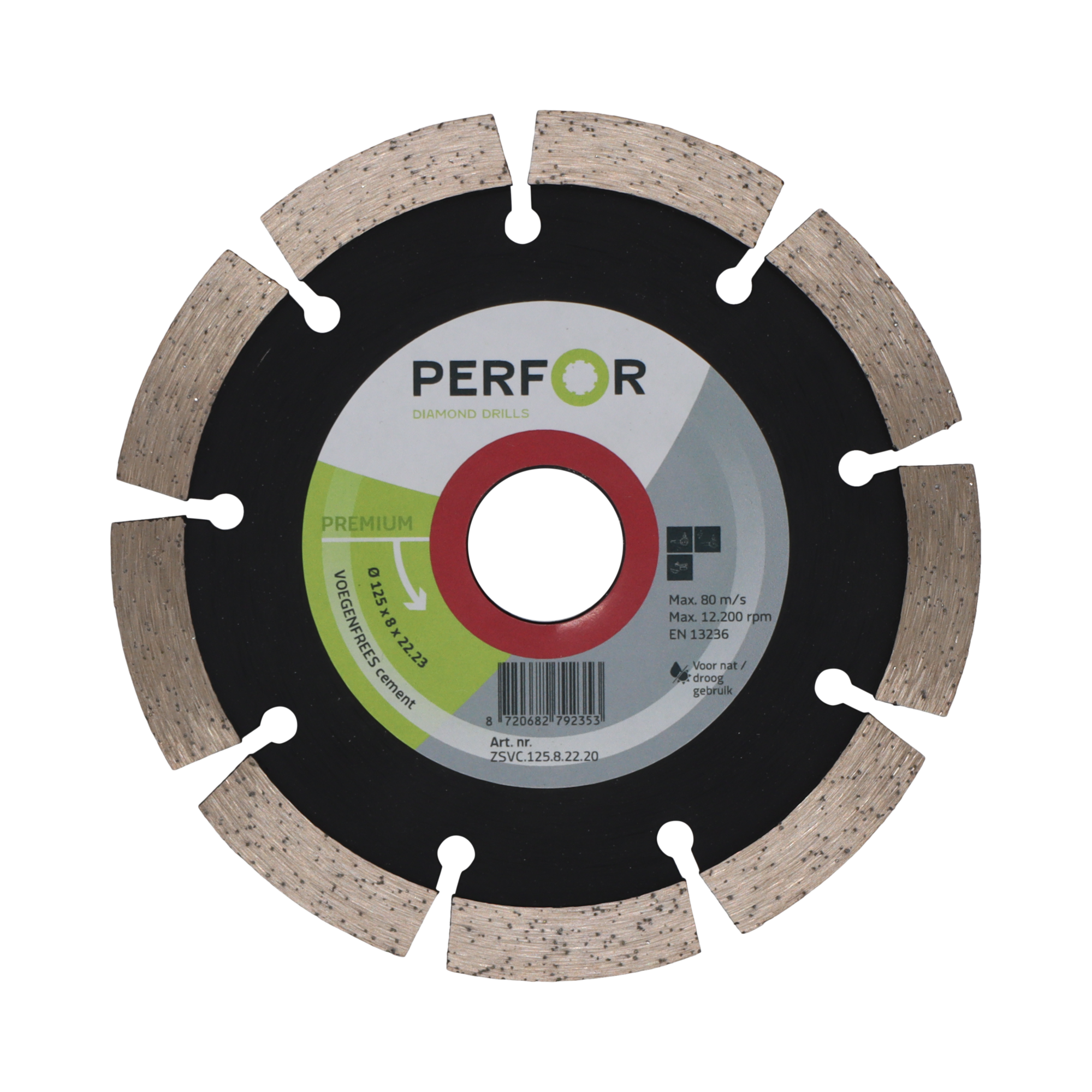 Cementvoeg, Ø125, asgat 22,23