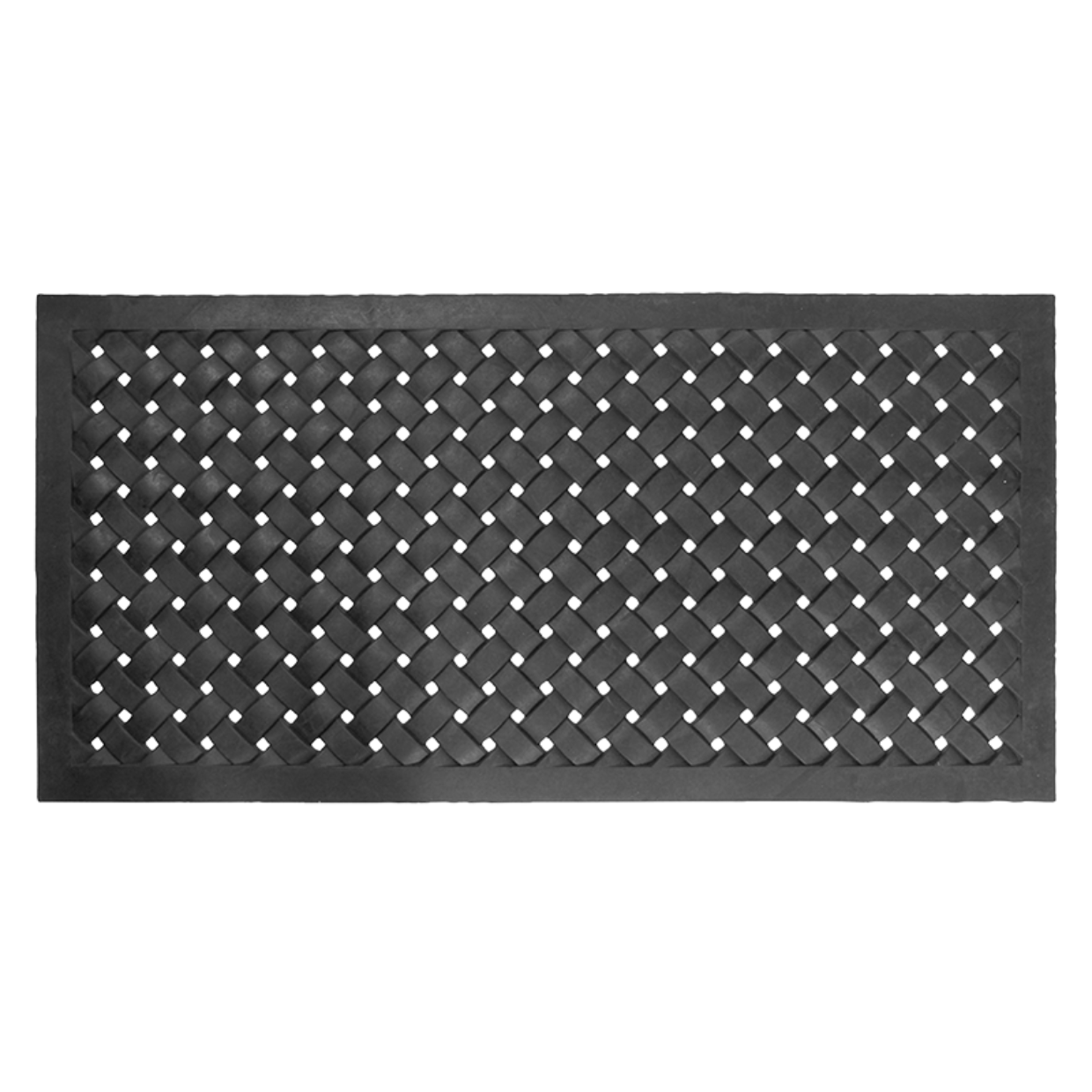 Deurmat rubber gevlochten maat XL